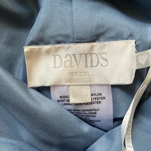 Dusty Blue Brides Mate Dress - Picture 2 of 4